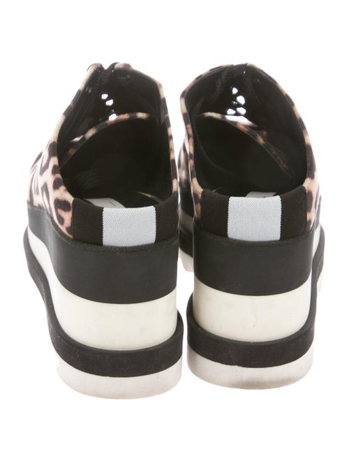 Stella McCartney Elyse Platform Sneaker Mule Animal Print Oxfords