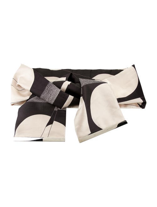 Stella McCartney Printed Satin Belt Black