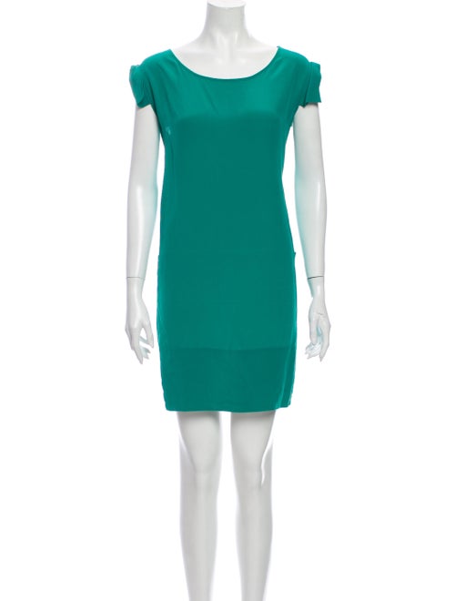 Stella McCartney Silk Mini Dress Green