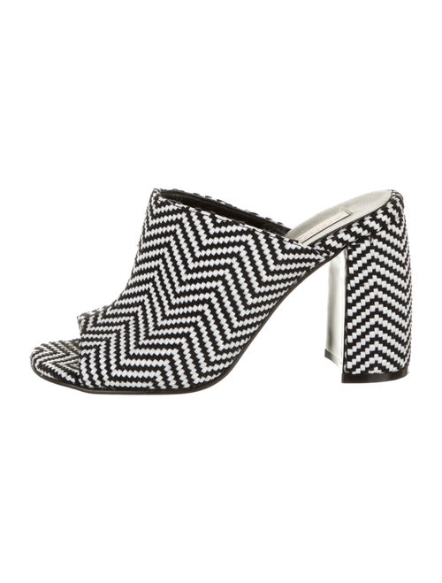 Stella McCartney Striped Slides Black