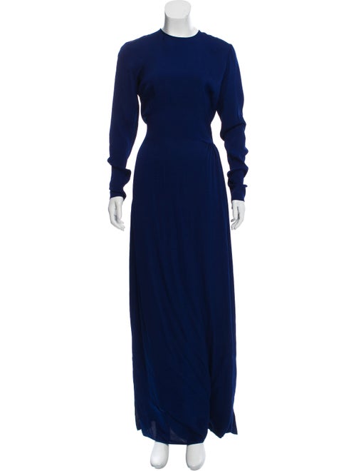 Stella McCartney Long Sleeve Maxi Dress Blue