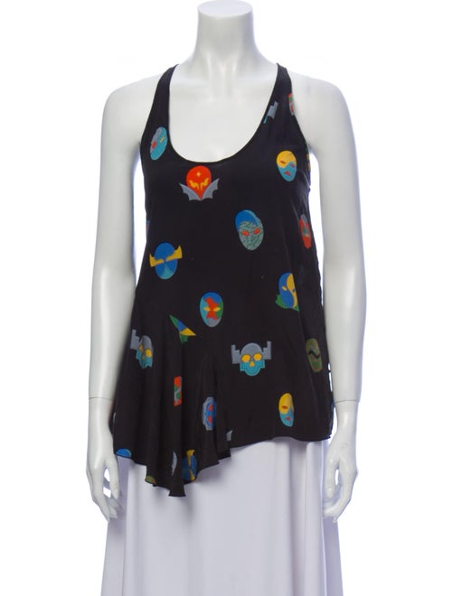 Stella McCartney Silk Printed Blouse Grey
