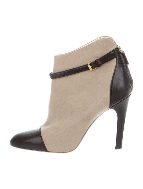 Stella McCartney Suede Colorblock Pattern Boots
