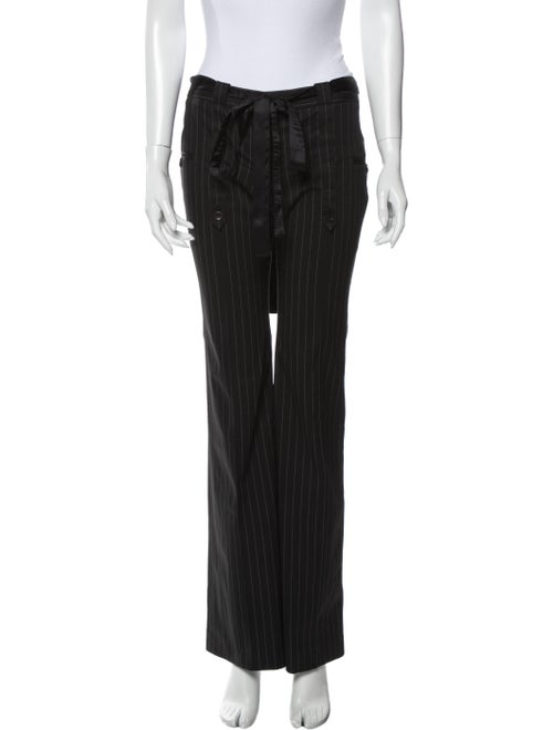 Stella McCartney Striped Wide Leg Pants Black