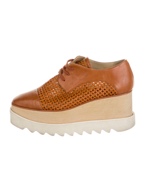 Stella McCartney Vegetarian Leather Oxfords Orange