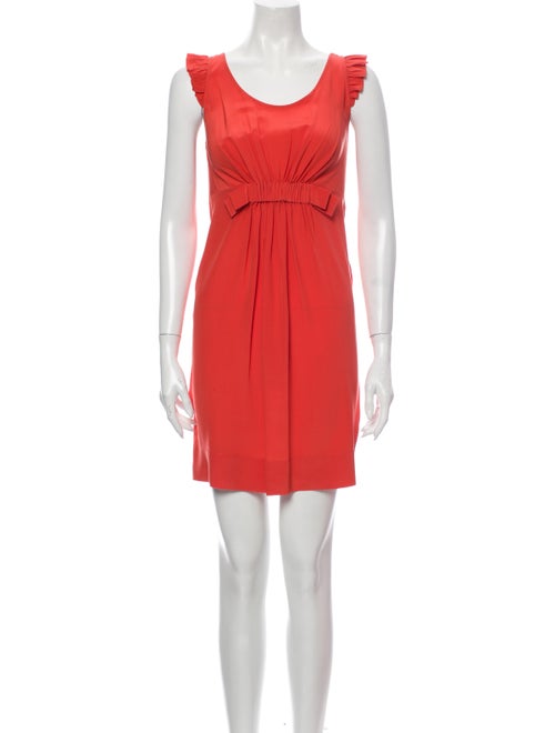 Stella McCartney Silk Mini Dress Orange