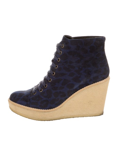 Stella McCartney Vegan Suede Animal Print Lace-Up