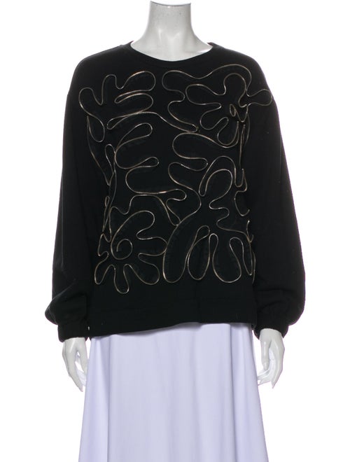 Stella McCartney Printed Crew Neck Sweatshirt Blac
