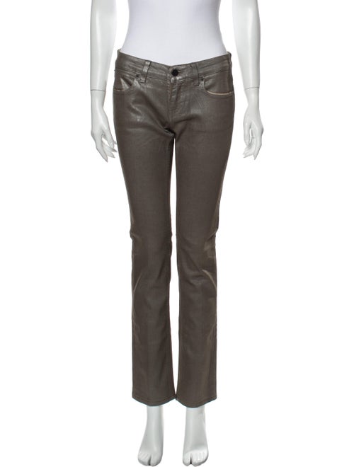 Stella McCartney Low-Rise Straight Leg Jeans Brown