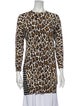 Stella McCartney Fleece Wool Animal Print Sweater