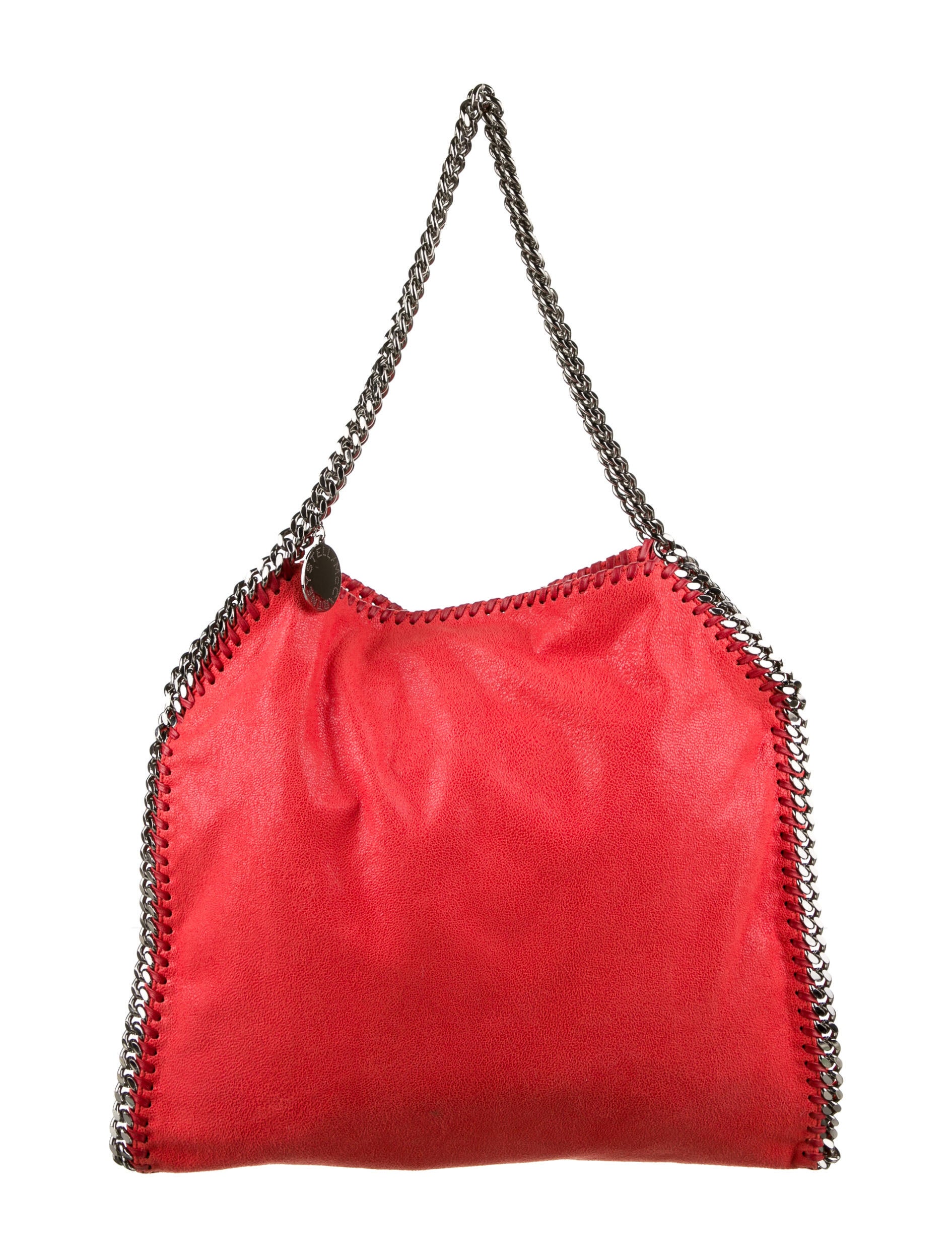 Stella McCartney Vegan Leather Shoulder Bag Blue Shoulder Bags