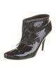 Stella McCartney Patent Leather Whipstitch Trim Boots