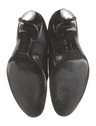 Stella McCartney Patent Leather Whipstitch Trim Boots