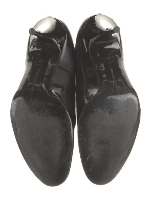 Stella McCartney Patent Leather Whipstitch Trim Boots