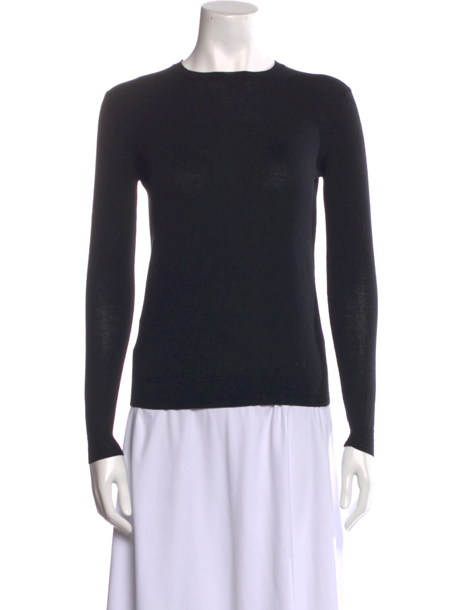 Stella McCartney Herringbone Pattern Sweater Black Knitwear, Clothing