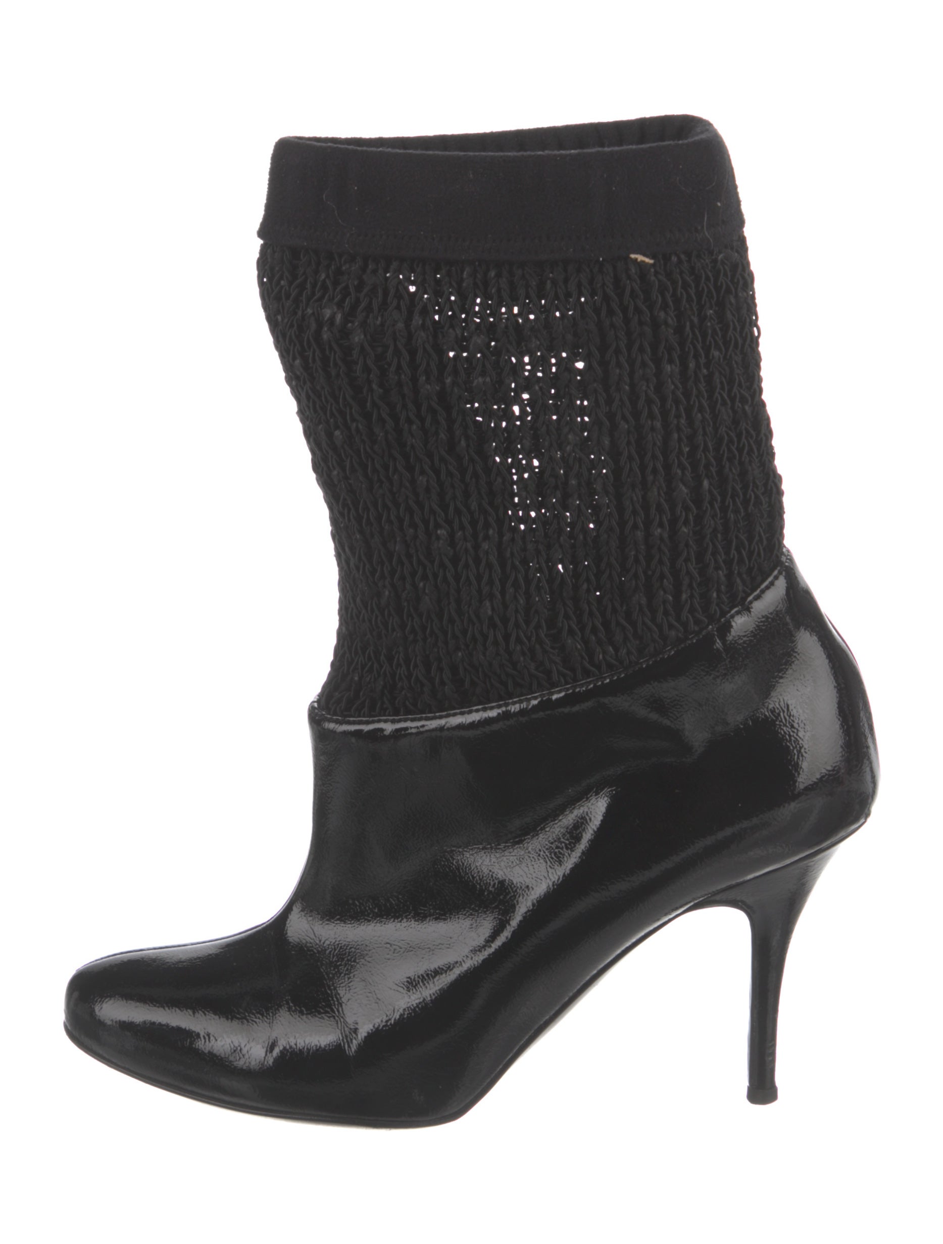 Stella McCartney Vegan Patent Leather Sock Boots