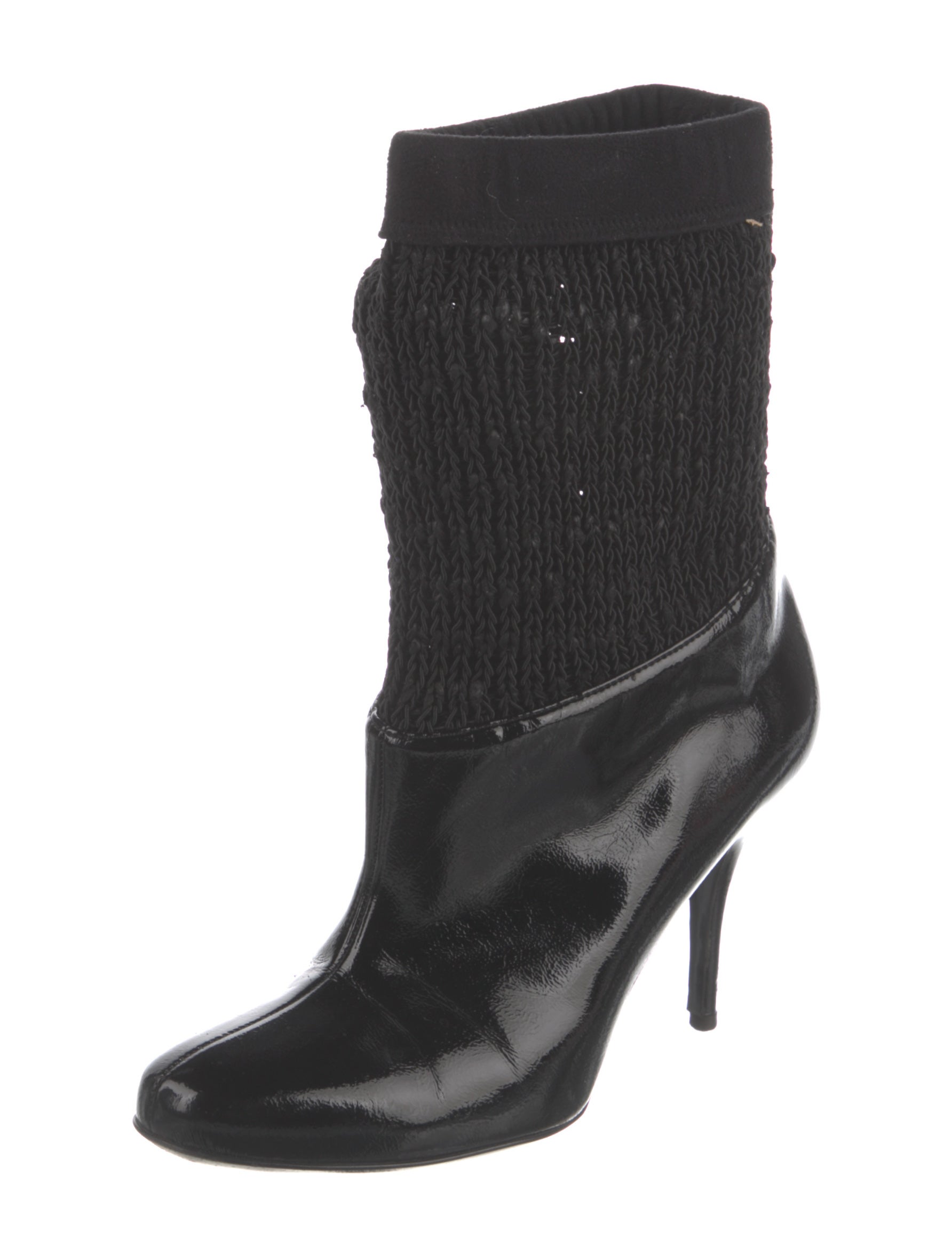 Stella McCartney Vegan Patent Leather Sock Boots