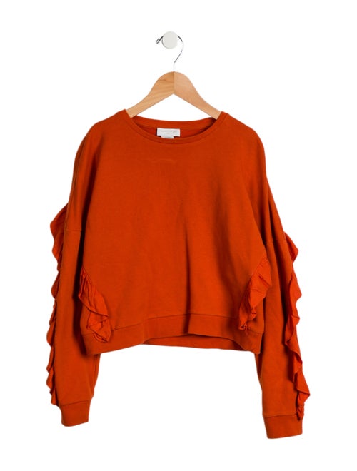Stella McCartney Girls' Ruffle Trim Sweatshirt