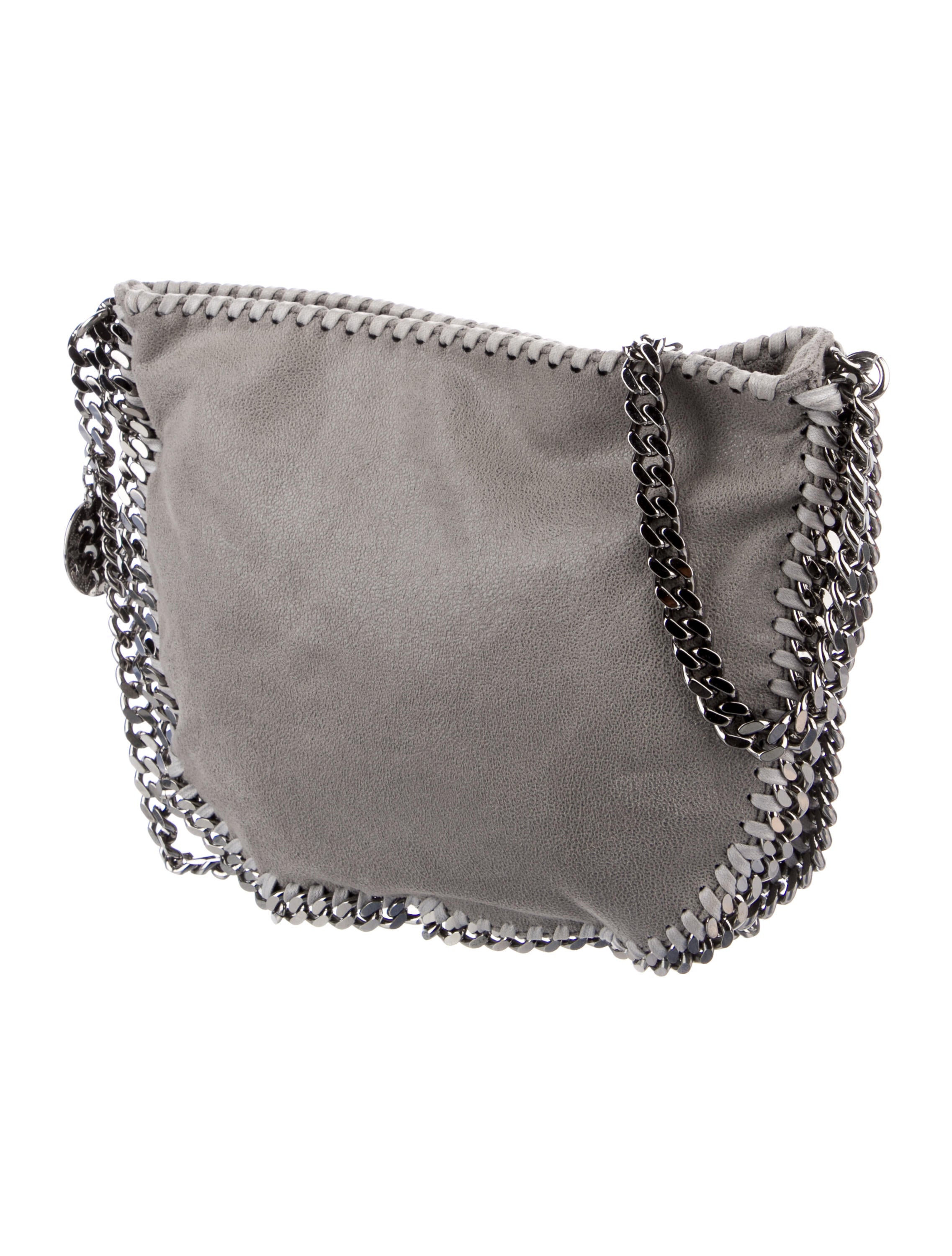 Stella McCartney Mini Falabella Crossbody Grey Crossbody Bags