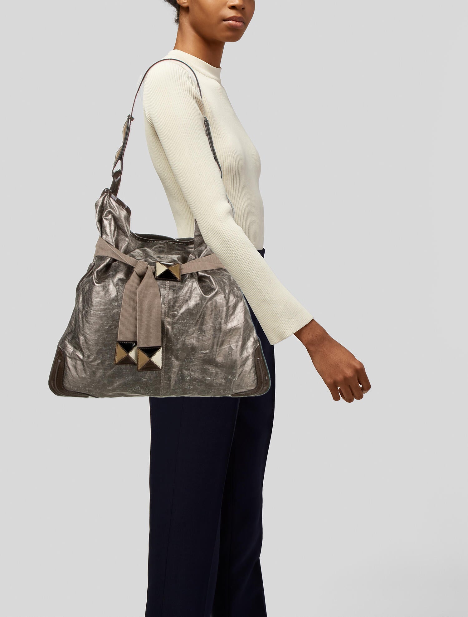 Stella McCartney Black Polyester Shoulder Bag