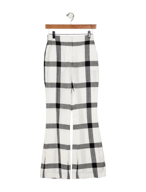 Stella McCartney Plaid Print Wide Leg Pants