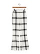 Stella McCartney Plaid Print Wide Leg Pants