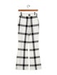 Stella McCartney Plaid Print Wide Leg Pants