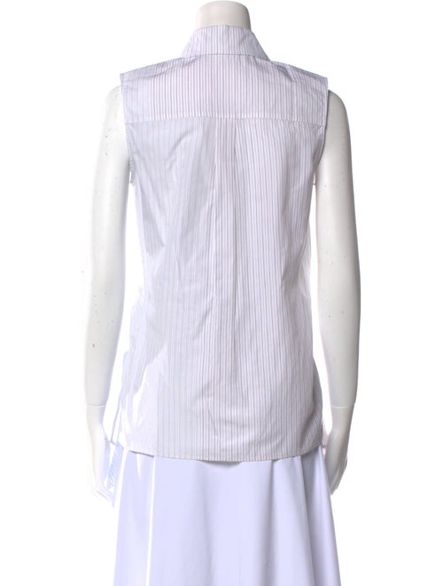 Stella McCartney Striped Sleeveless Button-Up Top