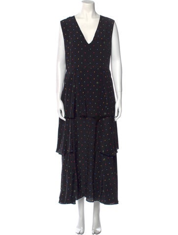 Stella McCartney Dresses Silk Long Dress Us4, It40 | S