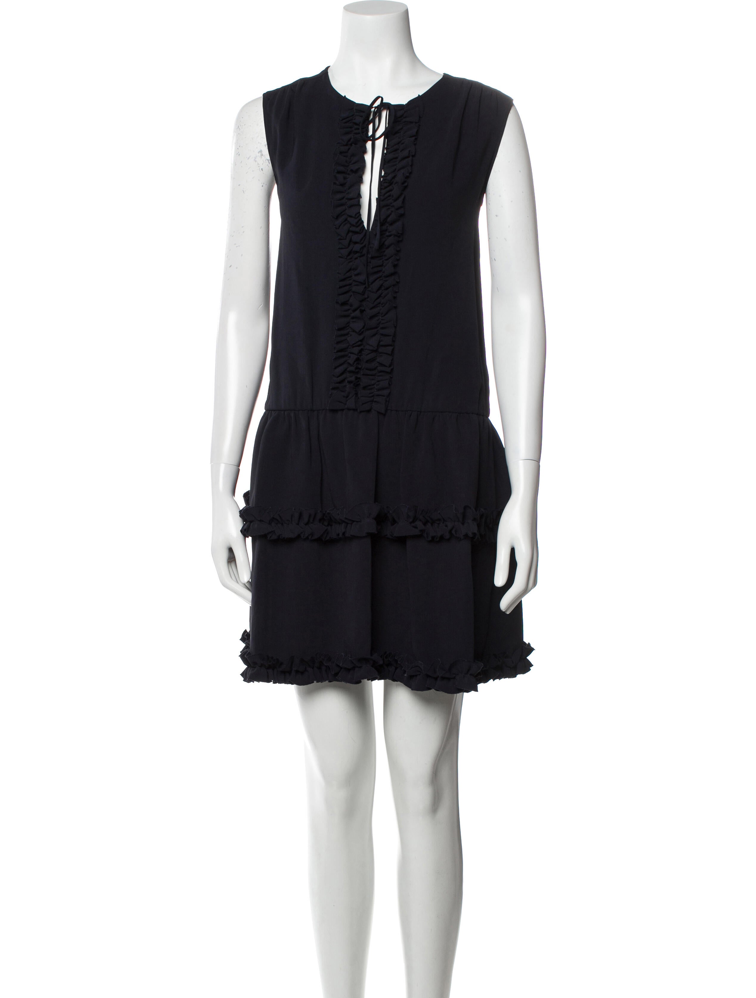 Stella McCartney Tie Neck Mini Dress