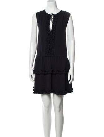 Stella McCartney Tie Neck Mini Dress