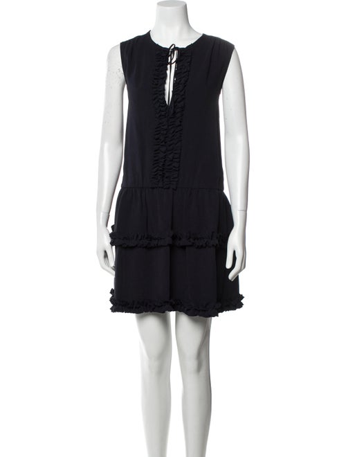Stella McCartney Tie Neck Mini Dress