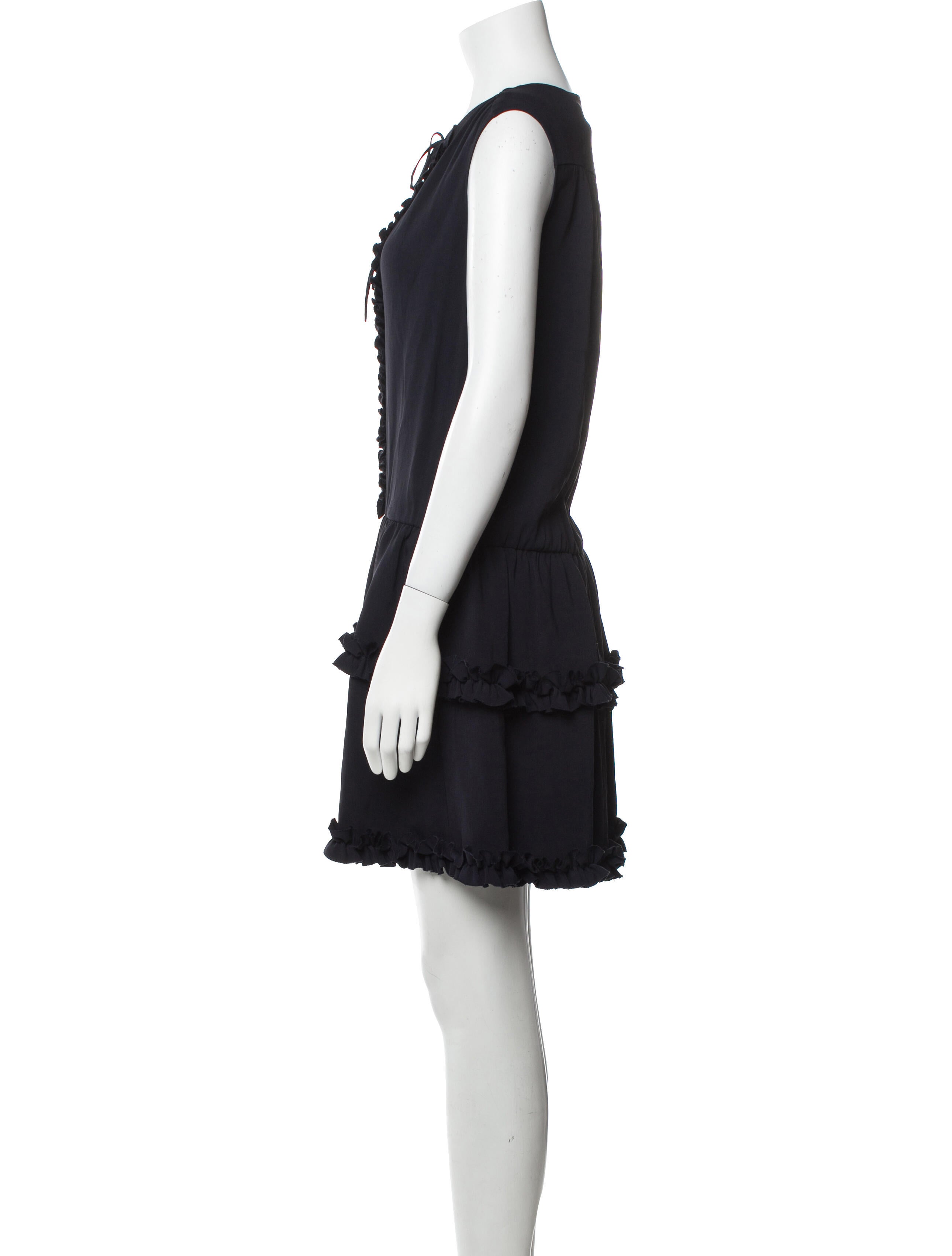 Stella McCartney Tie Neck Mini Dress