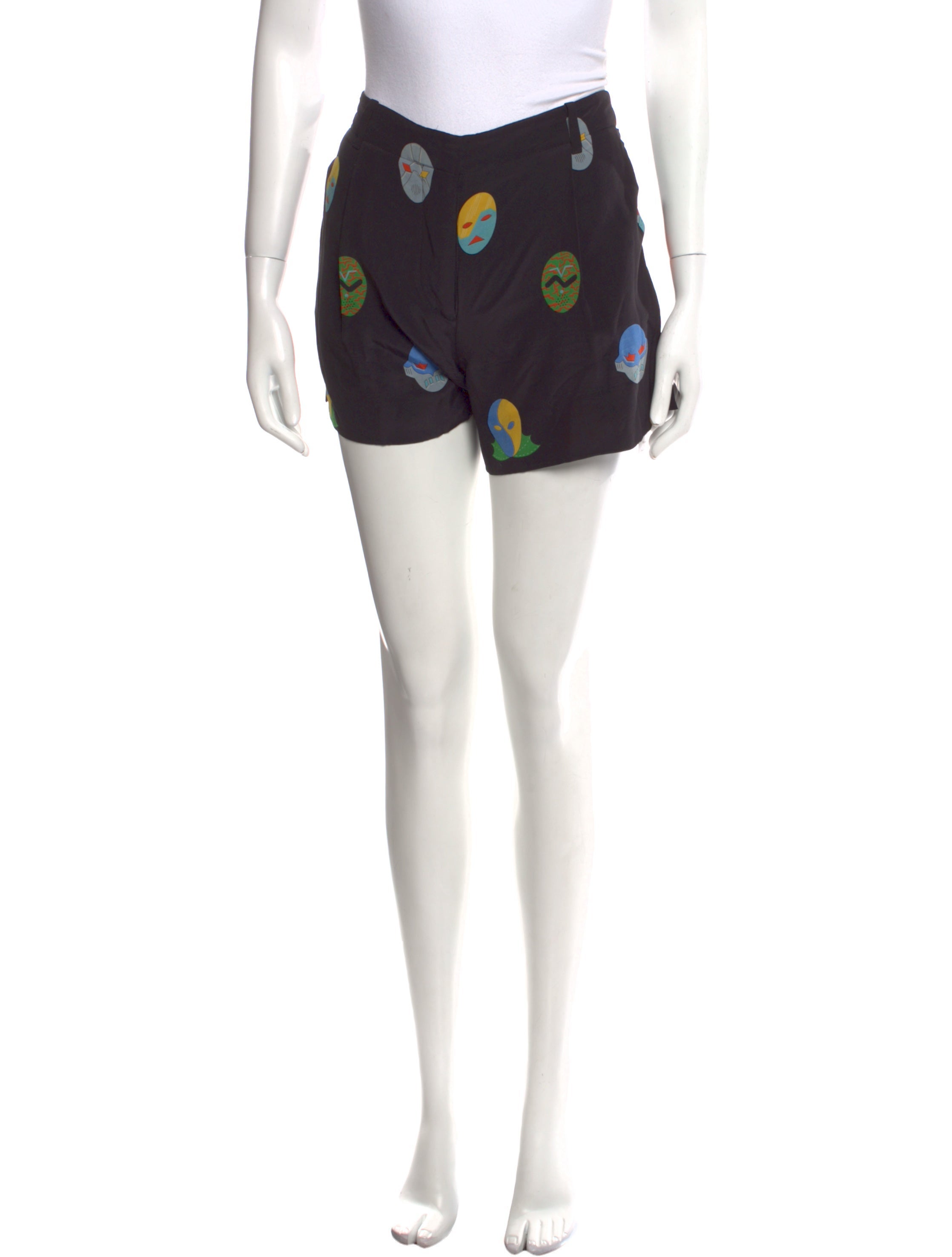 【関税&送料込】Stella Mccartney Silk Shorts Stella McCartney Silk Mini Shorts - Black, 8.25