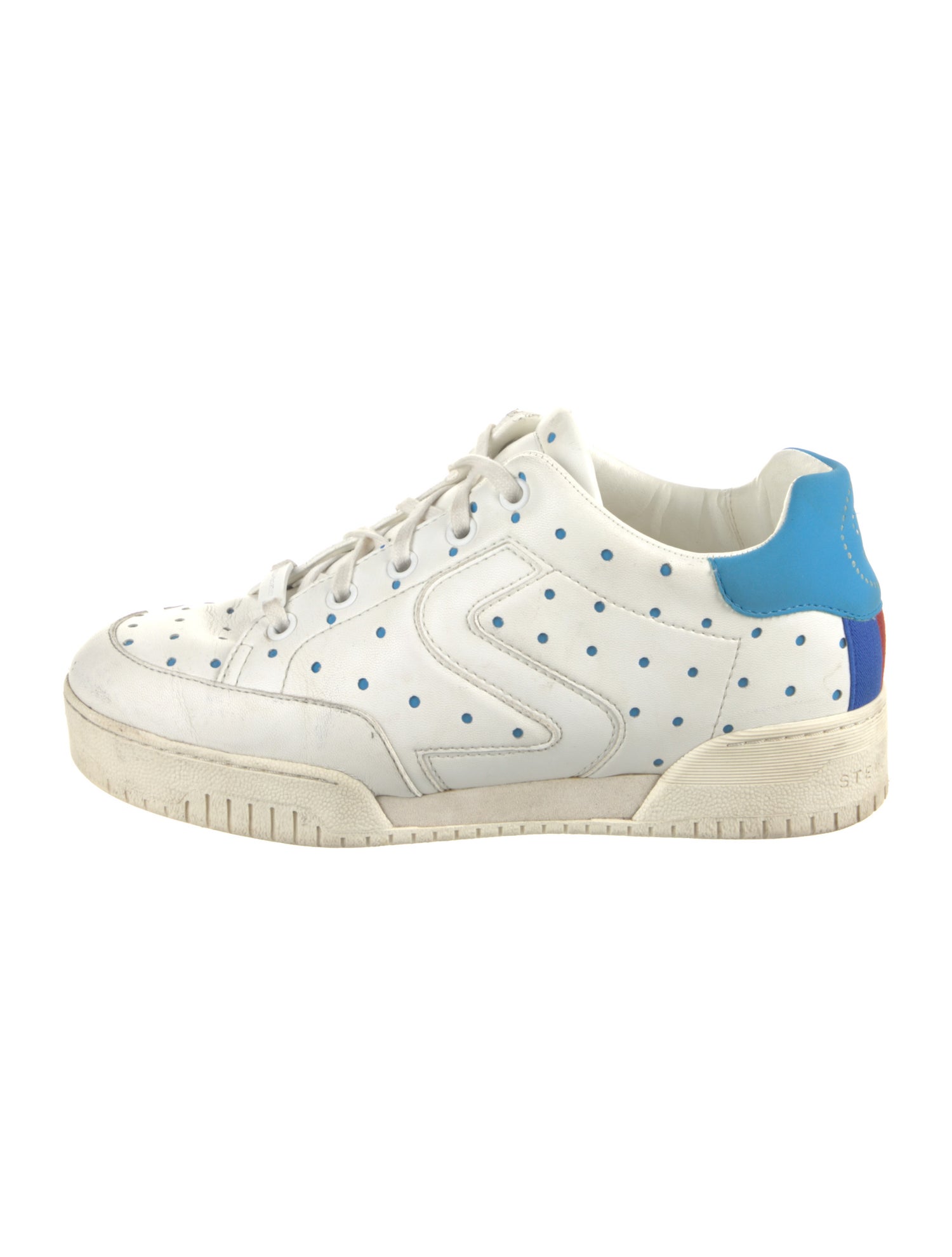 Stella McCartney Leather Lasercut Accents Sneakers