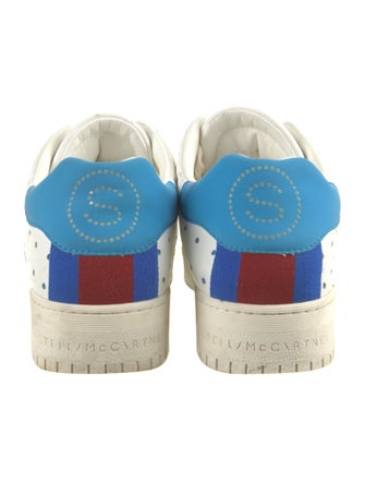 Stella McCartney Leather Lasercut Accents Sneakers