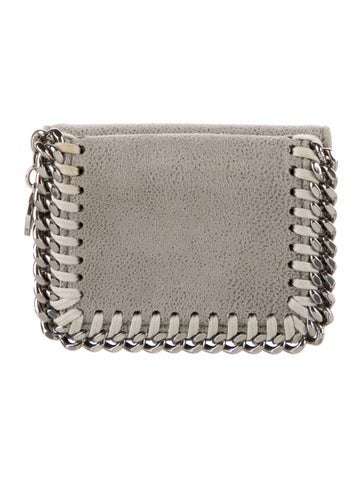 Stella McCartney Wallets Vegan Suede Compact Wallet