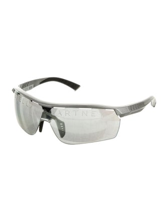 Stella McCartney Shield Mirrored Sunglasses