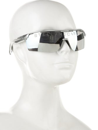 Stella McCartney Shield Mirrored Sunglasses