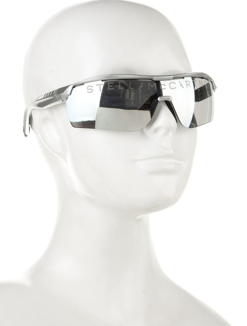 Stella McCartney Shield Mirrored Sunglasses