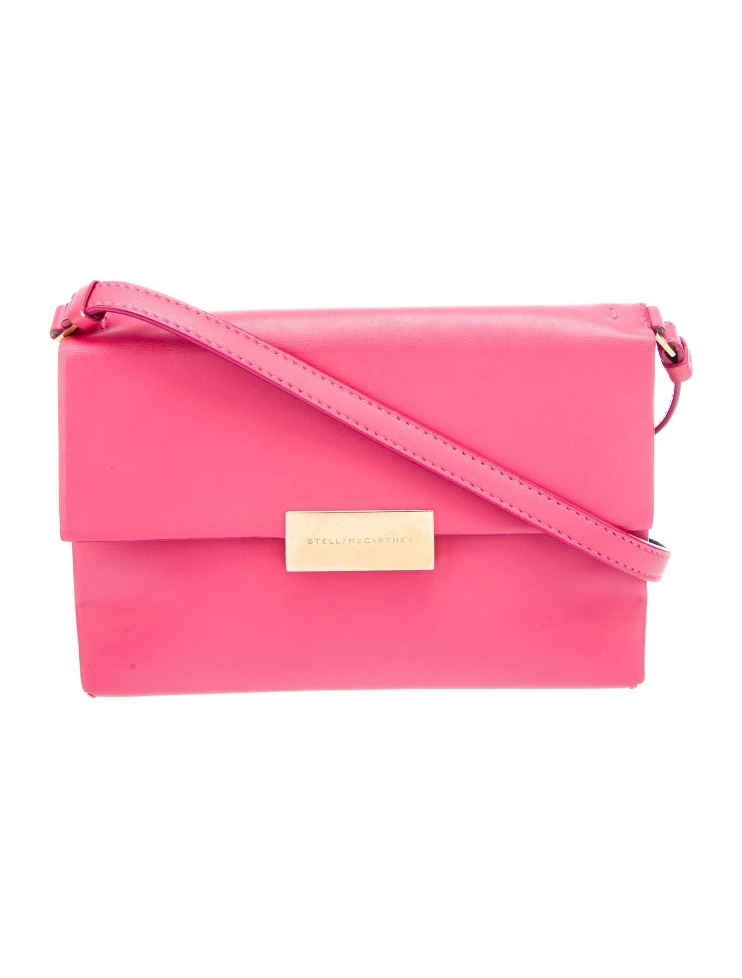 Stella McCartney Mini Vegetarian Leather Crossbody Bag Pink Crossbody