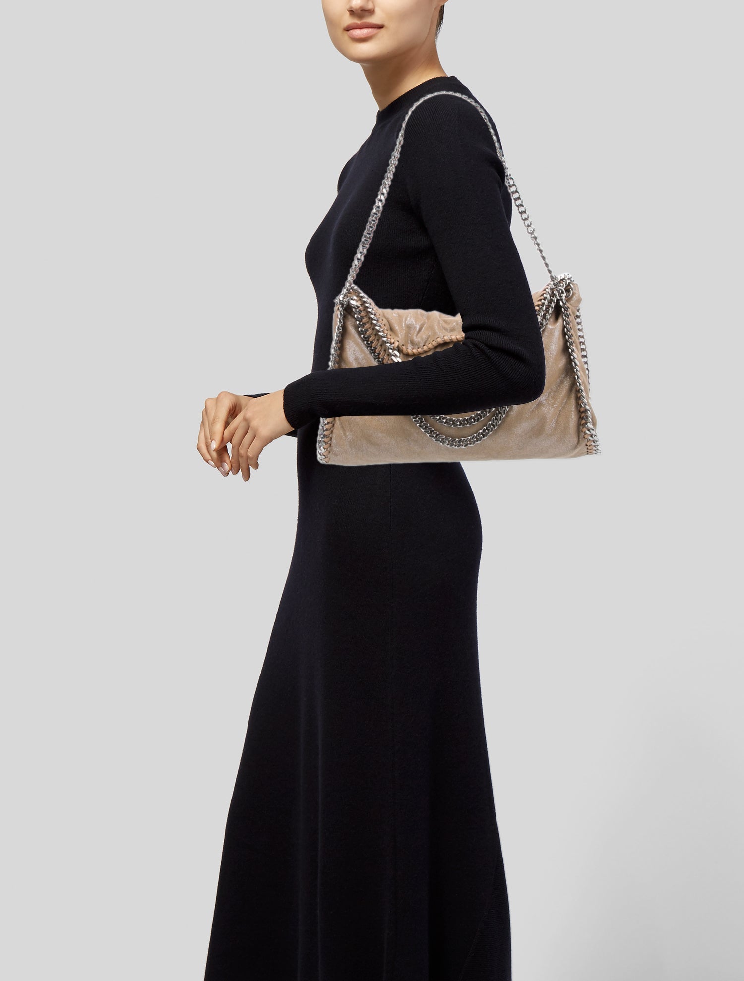 Stella McCartney Vegan Suede Shoulder Bag