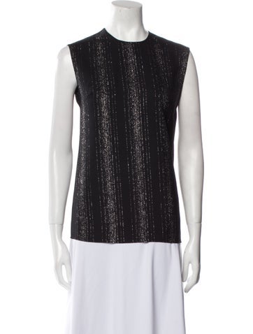 Stella McCartney Tops Striped Crew Neck Top Us0, It36 | XS