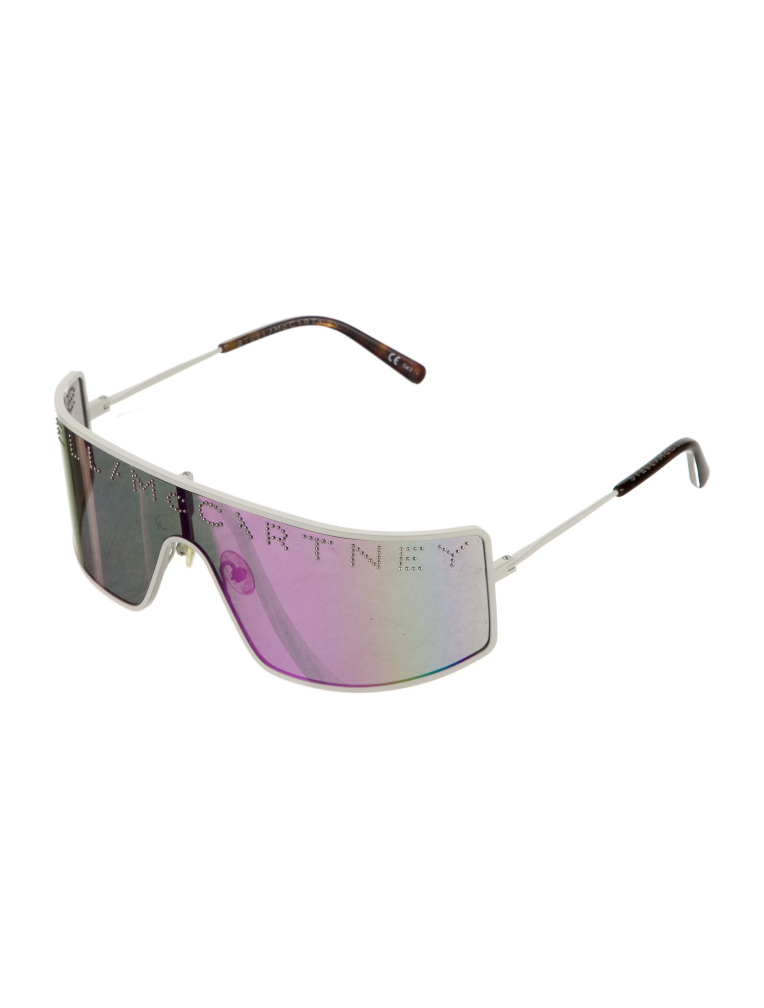 Stella McCartney Shield Mirrored Sunglasses