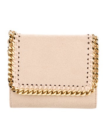 Stella McCartney Wallets Vegetarian Suede Printed Compact Wallet