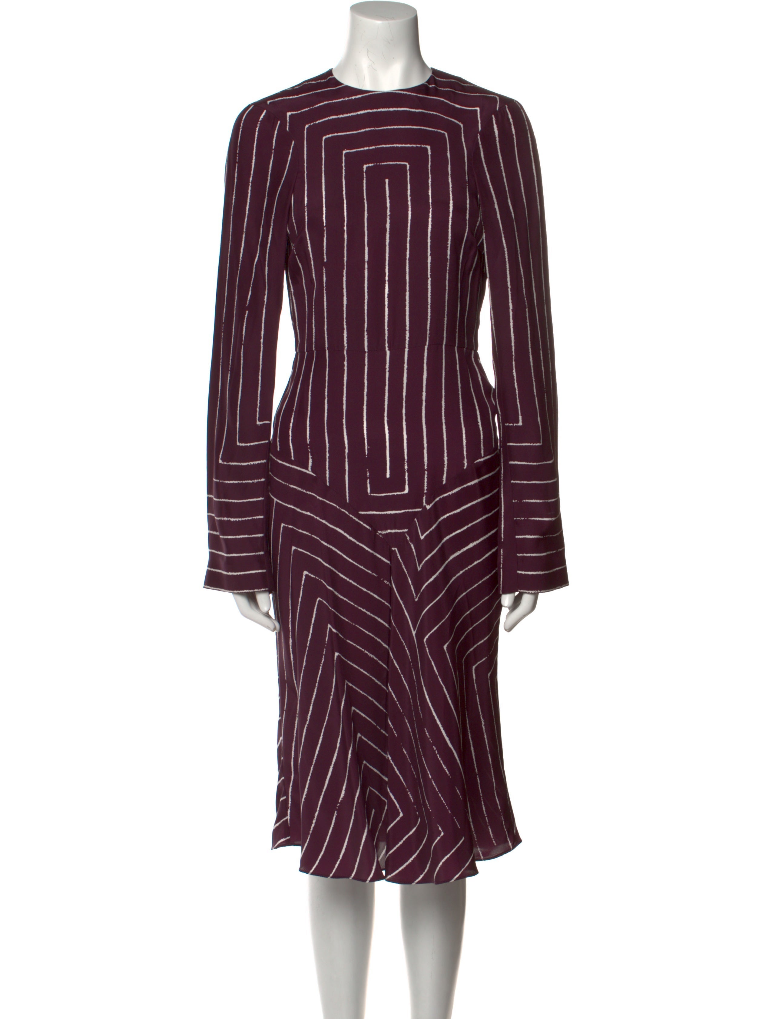 Stella McCartney Silk Midi Length Dress - Burgundy Dresses, Clothing - STL271111 | The RealReal Stella McCartney Silk Midi Length Dress - Burgundy Dresses, Clothing - STL271111 | The RealReal