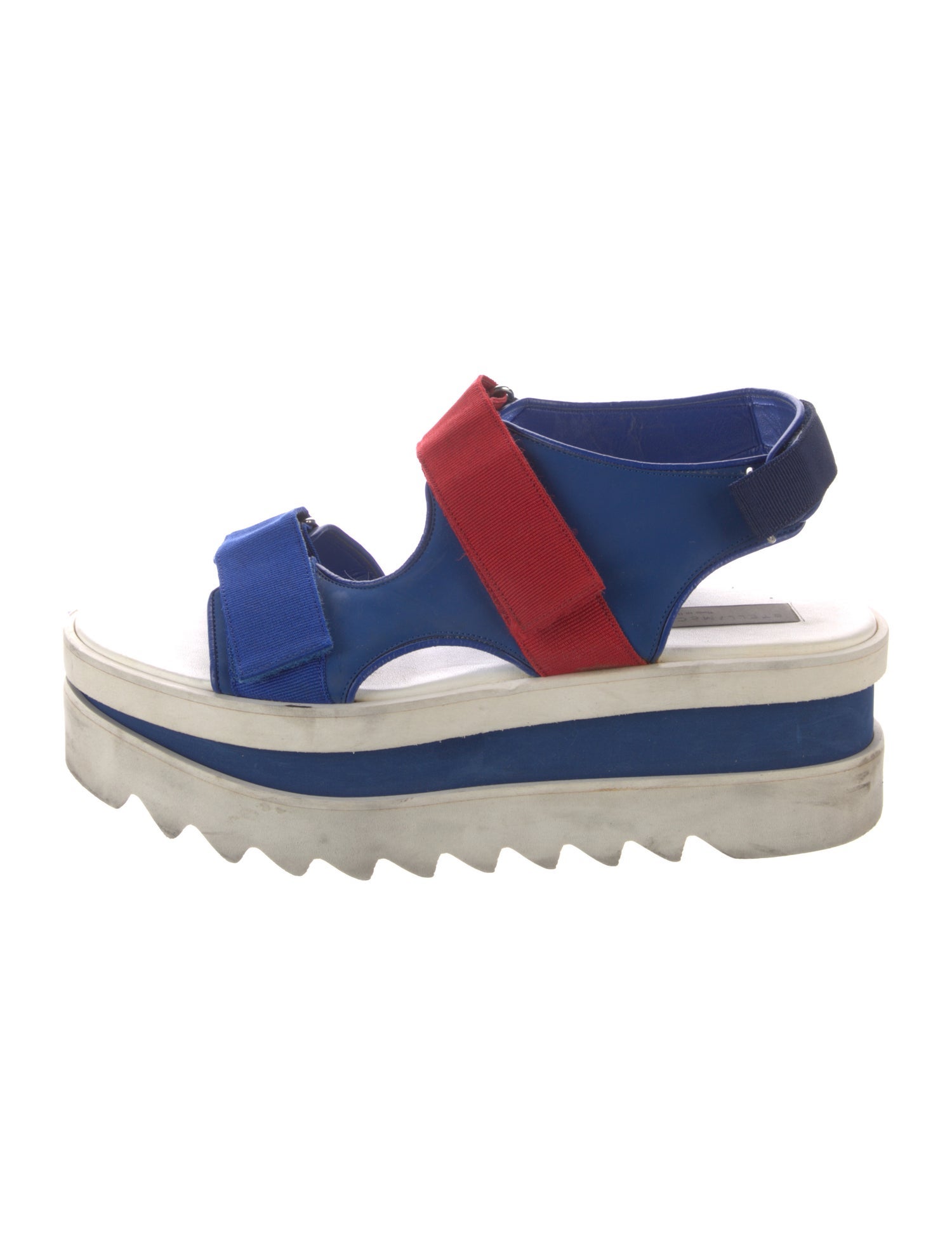 Stella McCartney Vegetarian Leather Grosgrain Trim Espadrilles