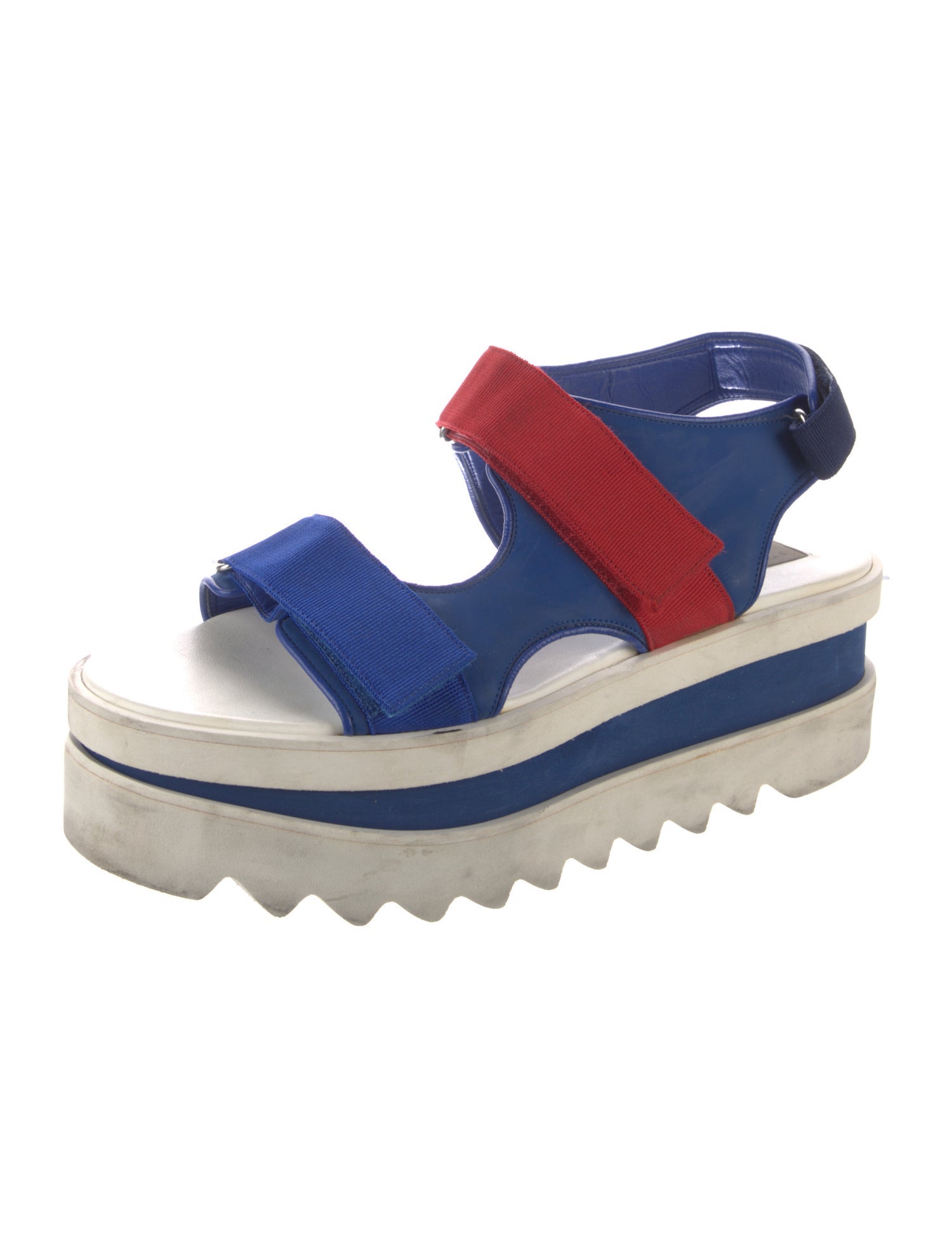 Stella McCartney Vegetarian Leather Grosgrain Trim Espadrilles