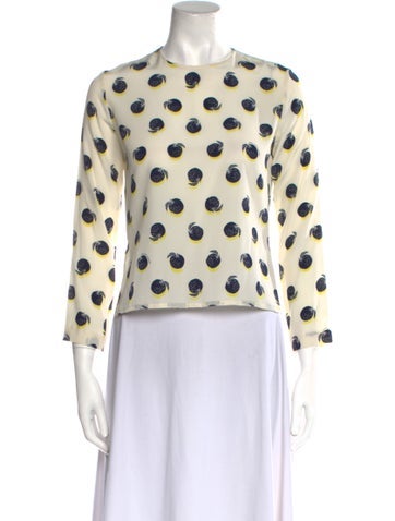 Stella McCartney Tops Printed Crew Neck Sweatshirt XS