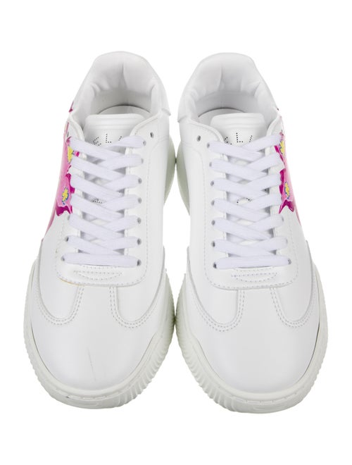 Stella McCartney Leather Graphic Print Sneakers